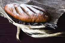 loaf bread with powdered sugar