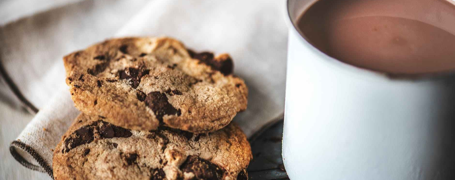 cookies hot chocolate snack