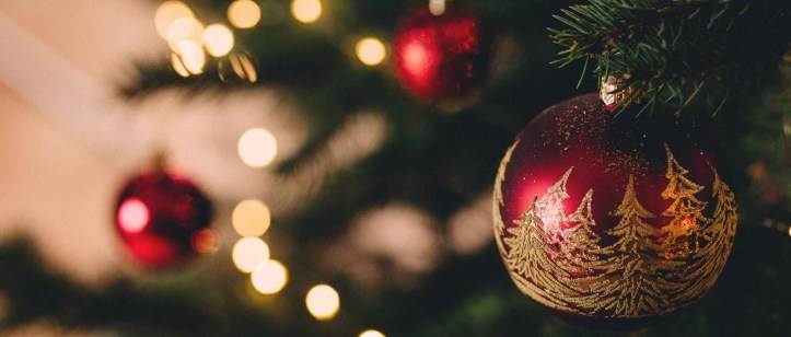 christmas tree with baubles