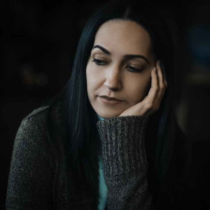 Depressed woman